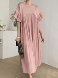 Amfeov French Casual Split-joint Pleated Dress