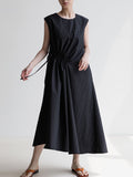 Amfeov Tie-Double Pocket Tank Dress