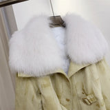 cold weather outfits Amfeov 2024 Winter New Style Whole Leather Fox Fur Jacket Women's Youth Petite Cropped Fashionable Fur Sweater Coat