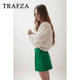 cold weather outfits Amfeov 2024 Spring Summer Casual Asymmetrical Women Skirts Fashion Vintage Solid High Waist Chic Mini Elegant Skirts