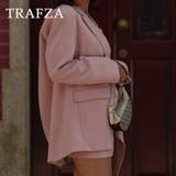 cold weather outfits Amfeov 2024 Spring Summer Solid Office Lady Suits Fashion Shrug Single Breasted Blazers+Short Slim Vests+Pleat Mini Short Skirts