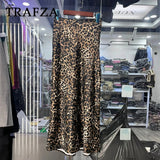 cold weather outfits Amfeov 2024 Autumn Winter Women Vintage Satin Leopard Skirts Fashion Casual Elegant Chic Skirts Straight Midi Skirts