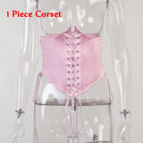 cold weather outfits Amfeov Summer Sweet Women 2 Piece Dress Sets Pink Chiffon Dress Off Shoulder Outfits Lace-up Corset Bustier Two Piece Party Dress Suits