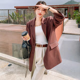 cold weather outfits Amfeov New Spring-Autumn 2024 French Style Loose-Fit Comfortable Wide Version Casual Socialite Jacket For Women Elegant Versatile