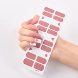 Amfeov-22 Tips/Sheet Solid Color And Striped Manicure Nails Art Decoration Nail Strips Full Beauty Nail Decoration Nailart Sticker