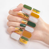 Amfeov-Solid Colors And Creative Nail Art Nail Wraps DIY Nail Adhesive  Creative Sticker For Nails Nails Sticker Designer Women Salon