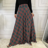 outfit inspo fall Fashion Casual Waist Slimming Scottish Skirt 3052