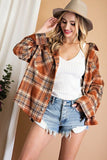 outfit inspo fall plus Size Women's Autumn and Winter New Plaid Coat Casual Loose Lapel Woolen Coat