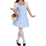 Onemillionlucky dress to impress codes Halloween Costume Wizard of Oz Dorothy Blue Plaid Dress Fairy Tale Costume Double Ponytail Skirt