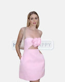 Onemillionlucky unique hoco dresses 2024 Summer New Women's Clothing Design Decoration Sexy Backless Slim Tube Top Short Dress