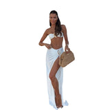 fashion killa 2024 Summer New Pure Desire Sexy Tube Top Casual Holiday Style Beach Dress for Women