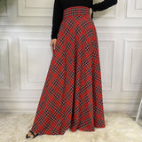 Onemillionlucky outfit inspo fall Fashion Casual Waist Slimming Scottish Skirt 3052