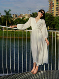 Amfeov-Sanya Fancy Chiffon Summer Super Long Dress