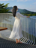 Amfeov-Sanya Fancy Chiffon Summer Super Long Dress