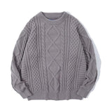 soulja boy outfits Women's plus Size Sweater round Neck Pullover Fashion Brown Knitted Sweater