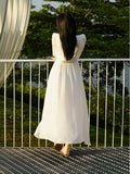 Amfeov-Sanya Fancy Chiffon Summer Super Long Dress