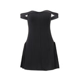 dress to impress outfits Style Women's Clothing Winter Sexy Hot Girl off-Shoulder Yi Mengling High Temperament Dress