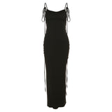 Amfeov Women Summer Women Clothing Suspenders Sexy Backless Slim Fit Sheath Elegant Dress