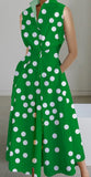 avant garde dress to impress Dress 2024 Summer New Commuter Fashion Polka Dot V-neck Women's Button Fishtail Skirt