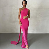 Amfeov Summer Women  Clothing Sexy Backless Halter Sheath Slim Fit Evening Dress Dress for Women