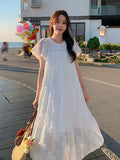 Amfeov-Women's Summer Loose Seaside Vacation Beautiful Beach Dress