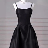 homecoming dresses French Style Light Luxury Dress 2024 New French Style Black Strap Slim Fit Dress Student Banquet Evening Dress