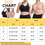 Amfeov-Women Zip Front Sports Bras Push Up Yoga Underwear Vest Wireless Post-Surgery Bra Active Yoga Gym Workout Tank Top Plus Size