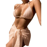 Amfeov 2024 Swimsuit Women Bikini Set Sexy Fashion Sling Bikinis Bandage Swimwear Sand Triangle Summer Swimsuit