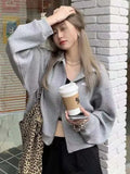 Black Friday Amfeov Zip Up Hoodies Women Y2k Streetwear Long Sleeve Casual Crop Tops Solid Lapel Harajuku Coats Autumn Thin Chic Clothes New