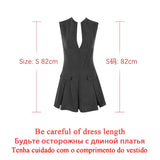 Amfeov hoco dresses Autumn Women Office Lady Blazer Dress Sleeveless 2024 Casual Fashion A Line Dress with Pocket Gray Women's Clothing