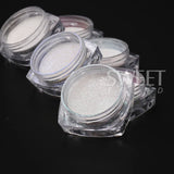 Amfeov Pearl Glitter Nail Powder Aurora Mirror Rub Chrome Pigment White Neon Powder DIY Manicure Gel Polish Dust Nail Art Decoration