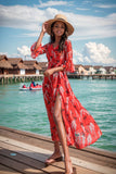 Amfeov-Beach Dress Women's Summer 2024 New Classy Elegant Bohemian Beach Travel Long Dress Holiday Dress