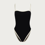 Amfeov Push Up 2024 Sexy Women One Piece Swimsuit Female Swimwear Patchwork Brazilian Swimming Suit Bathing Suit Beachwear Monokini