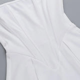 Back To School Amfeov hoco dresses Fishbone Waist Vest Mini Dress Strap Women’s White Splice Sleeveless Slim Summer Sexy Spaghetti Beach Party Dress Female