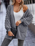 Back To School Amfeov Knitted Light Weight Cardigan Women Summer Slim V Neck Long Sleeve Coat Autumn Casual Pink Cardigans For Girls 2024 New