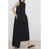 Amfeov Original Solid Color Irregular Long Dress