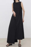 Amfeov Original Solid Color Irregular Long Dress