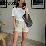 cold weather outfits Amfeov 2024 Spring Summer Casual Women Solid Suits Fashion Single Breasted Sleeveless V Neck Vests+Streetwear Chic Shorts