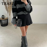 cold weather outfits Amfeov 2024 Spring Summer Women Casual Tierred Mini Skirts Fashion Vintage Solid High Wasit Ruffles Pleated Sexy Shorts Skirts