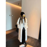 cold weather outfits Amfeov 2024 New Thickened Idle Style Women's Long Eco-Friendly Mink Fur Jacket Overcoat From China Mainland True Leather Fur