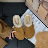 Amfeov Spring Summer Slippers Soft Flax Simple Cute Warm Home Men Women House Floor Indoor Slides Fur Cross Fat Dudu Shoes Room Flat