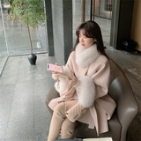 cold weather outfits Amfeov 2024 Autumn/Winter New Year Fox Fur Double-Sided Sheepskin Overcoat Women's Sheep Woolen Leather Jacket