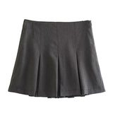 cold weather outfits Amfeov 2024 Spring Summer Women Casual Tierred Mini Skirts Fashion Vintage Solid High Wasit Ruffles Pleated Sexy Shorts Skirts