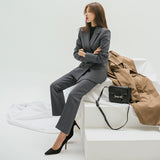 Christmas Gifts Women's Spring Autumn Casual Blazer Pants Suits Office Ladies Business Elegant Two-Piece Set Female Fashion Workwear Outfits