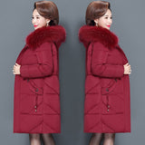 Women Winter Puffer Hood Bomber Basic Jackets Jacket Long Female Faux Fur Coat Loose Parka Plus Size Outerwear Snow Wear Ukraine
