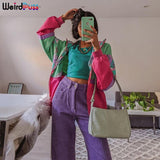 Weird Puss Women Y2K Corduroy Baggy Pants Harajuku Summer Fashion High Waist Pants Straight Casual Stretchy 90s Loose Trousers