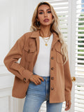 Plaid Print Coat Women Winter Long Sleeve Turndowm Collar Single Breasted Pocket Slim Woolen Blazer Casual Loose Warm Jacket New