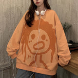 Christmas Gift Deeptown Kawaii Graffiti Hoodie Women Anime Print Long Sleeve Crewneck Sweatshirt Cotton Fall 2021 Casual Streetwear Alt Clothes