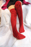 Christmas Gift New Christmas Women's Long Knitted Stockings For Girls Ladies Women Winter Knit Socks Thigh High Over The Knee Socks