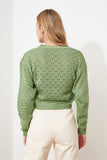 Christmas Gift Trendyol Cellular Blouse-Cardigan Knitwear Suit TWOSS20HI0034